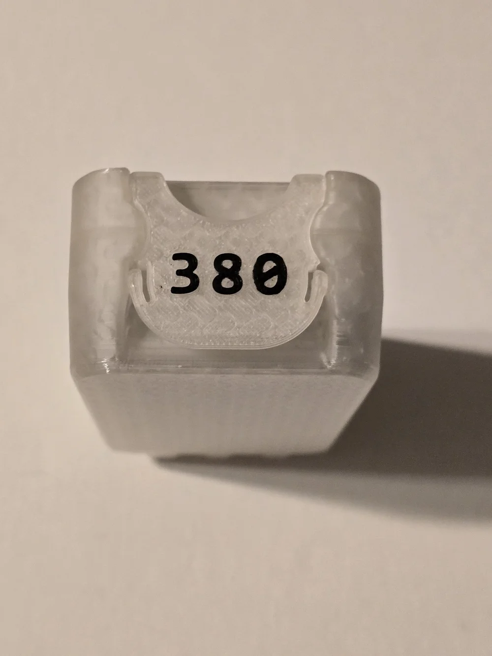 380 Ammo Box Compact Snap Lock 50 rd 3D Printed Storage Clear Black Pla USA